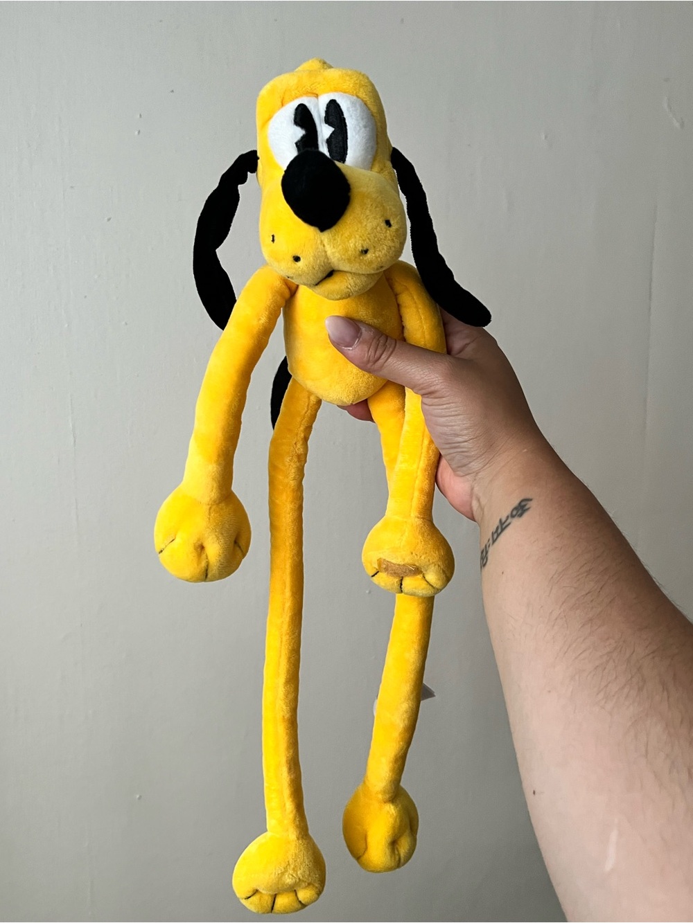 RARE Disney Parks Pluto Long Legs Plush Dog Stuffed Animal Toy Movable Arms Legs